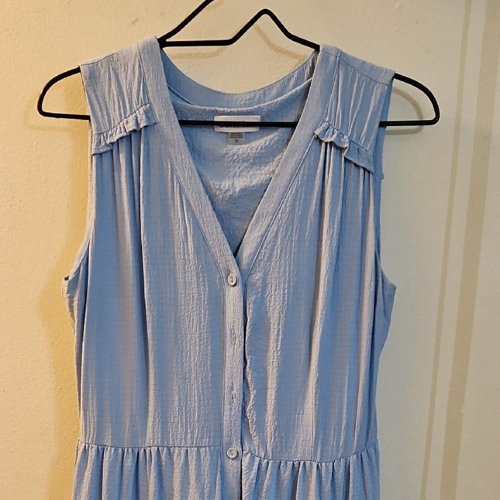 Calvin Klein Sky Blue Textured Dress